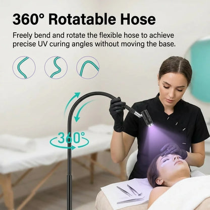 UV Lash Lamp for Eyelashes Extension Eyelash Glue Cure LED Lamp Beauty Polish Gel Fast Dryer Curing Light