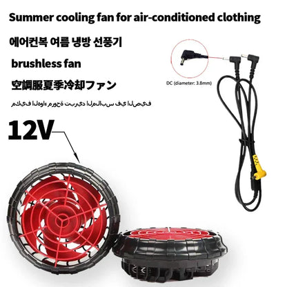 21v Air conditioner fan Clothing Fan Cooling Fan Personal Air Conditioning for Summer Heat Relief cooling clothing accessories
