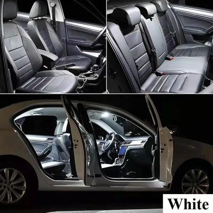 Car LED Interior Lights For Peugeot 106 107 108 206 Hatch Saloon SW CC Accessories Auto Dome Map Trunk Indoor Lamp Kit Canbus