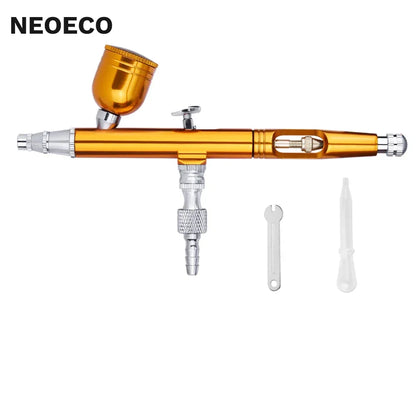 Airbrush Tool Dual Action Gravity Feed 0.3mm Nozzle Spray Gun Cake Decorating Brushes For Makeup Nail Manicure Tatoo Paint Straw