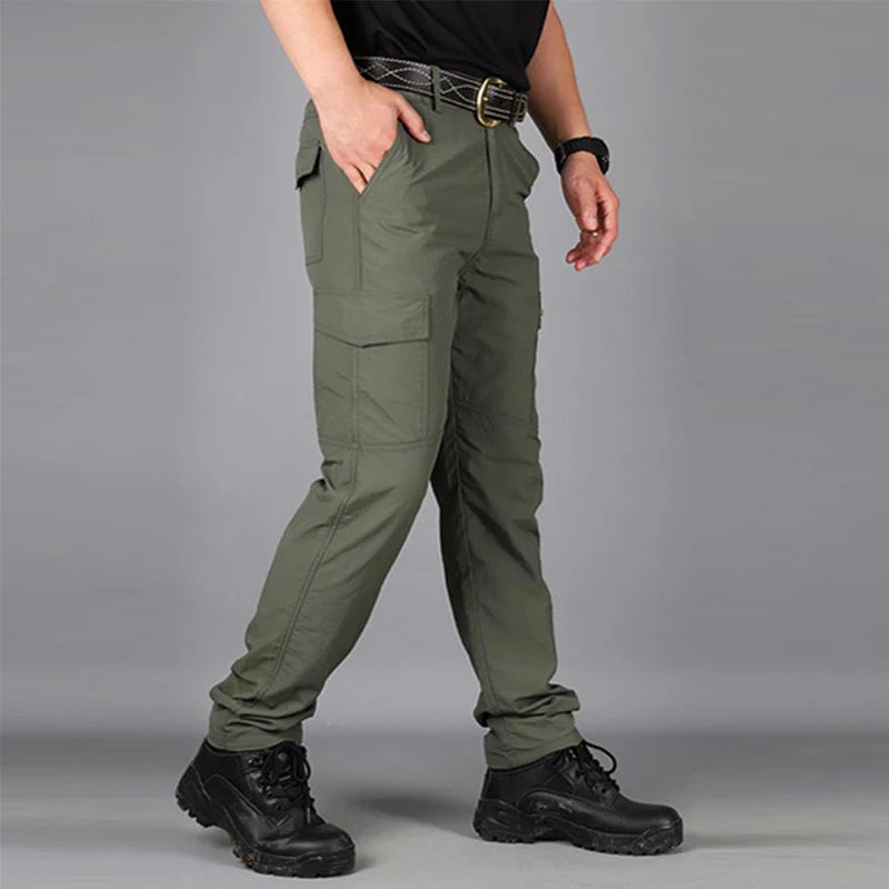 Men Pants Casual Cargo Pants Militari Tactic Army Trousers Male Breathable Waterproof Multi-Pockets Pant Size S-5XL Plus Size