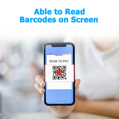 NETUM C750 Barcode Scanner Wireless Bluetooth Pocket USB 1D 2D for Inventory Barcode Reader for Tablet IOS Android-Fast Shipping