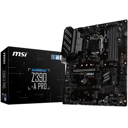 MSI Z390-A PRO Used Gaming Motherboard with Intel LGA 1151 Socket Z390 Chipset Supports Intel Core 9th/ 8th Gen Processors