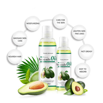 SHREE BEAUTY CARE 100% Pure Natural Avocado Carrier Oil-Top Grade OEM/ODM Private Packaging Exporter India Aromatherapy Cosmetic