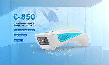 NETUM C750 Barcode Scanner Wireless Bluetooth Pocket USB 1D 2D for Inventory Barcode Reader for Tablet IOS Android-Fast Shipping