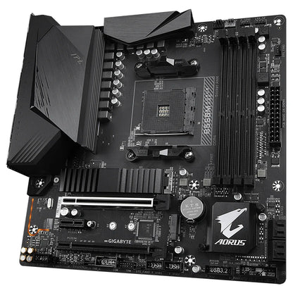 Used GIGABYTE B550M AORUS PRO M-ATX Gaming Motherboard with AMD AM4 Ryzen 5 7 9 3700X 3900X 3900XT Processors