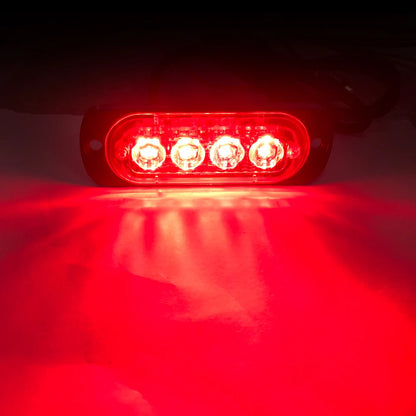Car Grill Signal light FLASHING Warning Light trailer led lights 4 LED emergency lamp police strobe light TRUCK motorcycle SUV