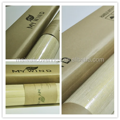 Mywind Free Sample Natural  Aspen Gold Bottom Harvest Gold Luxury 100% Material 3D Design Home Decor Cork Wallcoverings