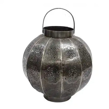 HOME DECORATION ANTIQUE NEW FILIGREE ROUND GOLD HURRICANE LANTERN