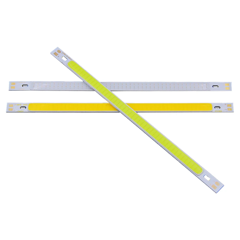 COOLEEON 200*10mm DC12V LED COB Light Strip 10cm 10W Lamp Blue Green Red Warm Cool White Color LED Bar Lights 100mm 12V COB Bulb