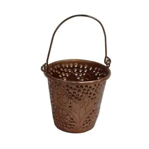 HOME DECORATION ANTIQUE NEW FILIGREE ROUND GOLD HURRICANE LANTERN