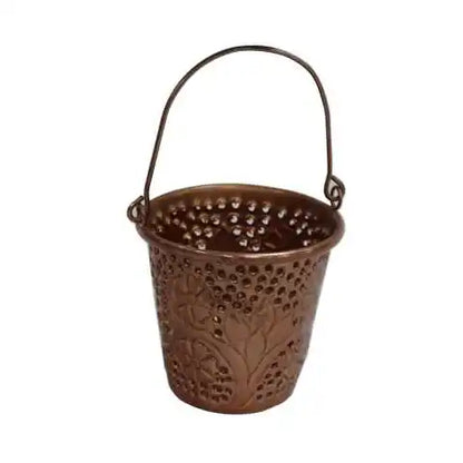 HOME DECORATION ANTIQUE NEW FILIGREE ROUND GOLD HURRICANE LANTERN