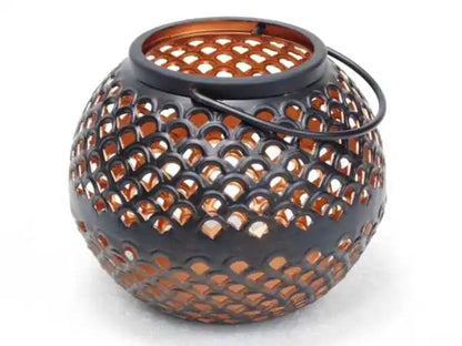 Latest HOME DECORATION ANTIQUE  FILIGREE ROUND GOLD HURRICANE LANTERN
