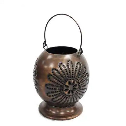 NEW HOME DECORATION ANTIQUE FILIGREE Round GOLD HANGING HURRICANE LANTERN-Eco Friendly Durable Christmas Factory Wholesale