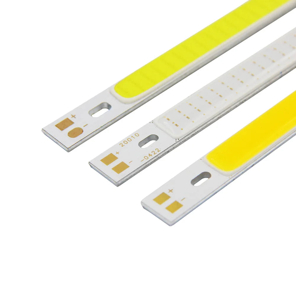 COOLEEON 200*10mm DC12V LED COB Light Strip 10cm 10W Lamp Blue Green Red Warm Cool White Color LED Bar Lights 100mm 12V COB Bulb