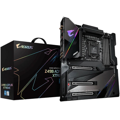 Used GIGABYTE Z490 AORUS XTREME with Intel Z490 Chipset LGA 1200 E-ATX Gaming Motherboard Support 10th Gen Intel Core Processor