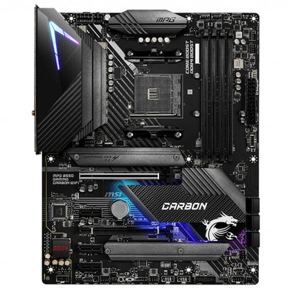 Used MSI MPG B550 GAMING CARBON WIFI AM4 AMD B550 ATX Gaming Motherboard Support AM4 Socket 3rd Gen AMD Ryzen Processors
