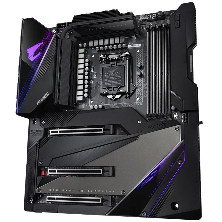 Used GIGABYTE Z490 AORUS XTREME with Intel Z490 Chipset LGA 1200 E-ATX Gaming Motherboard Support 10th Gen Intel Core Processor