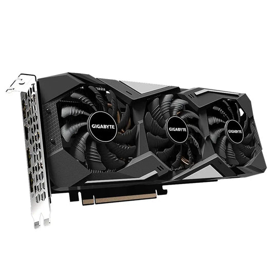 Used GIGABYTE GeForce GTX 1660 Ti GAMING OC 6G WINDFORCE 3X Cooling System with Alternate Spinning Fans Graphics Card by PDG ibma