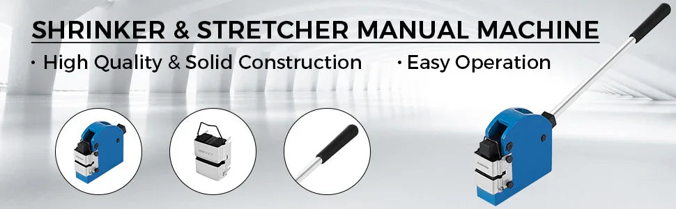 SucceBuy Sheet Metal Shrinker and Stretcher Kit with 2Jaws 1Housing Compound Lever 2 in 1 Manual Shaping Bending Forming Machine