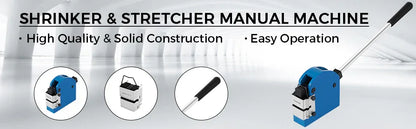 SucceBuy Sheet Metal Shrinker and Stretcher Kit with 2Jaws 1Housing Compound Lever 2 in 1 Manual Shaping Bending Forming Machine