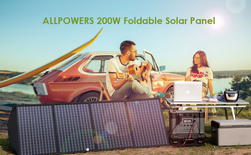 ALLPOWERS R600 Solar Generator with SolarPanel (Optional), 600W 299Wh LiFePO4 Portable Power Station with Solar Charger for Camp