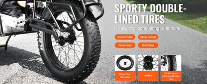 SucceBuy Bike Cargo Trailer 70 lbs Capacity Heavy-Duty Bicycle Wagon Cart Compact Storage & Quick Release Structure 20" Wheels