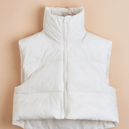 Women'S Sleeveless Vest - Vibrant Pink Slim-Fit Alternative Coat with Drawstring Hood, Zipper Front & Pockets for Fall/Winter Casual Wear, Casual Winter Wear | High Neckline Vest | Zippered Jacket