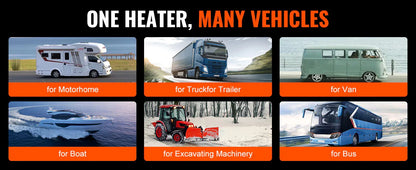 SucceBuy Bluetooth Diesel Air Heater 12V 2KW Diesel Heater with Remote Control and LCD Diesel Parking Heater for RV Trailer Boat