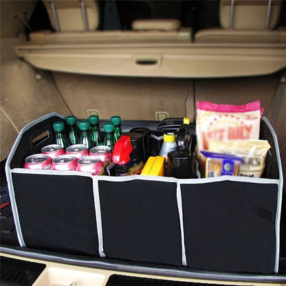 Car Trunk Cargo Storage Bag, Foldable Black Storage Box For Car And Trunk