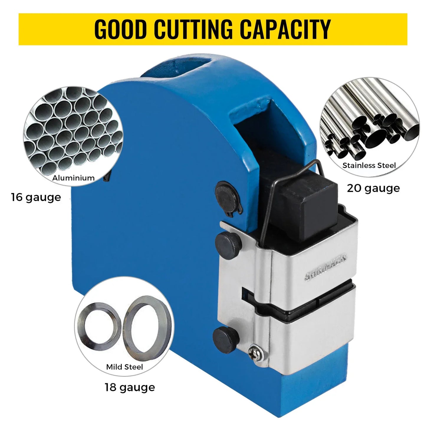 SucceBuy Sheet Metal Shrinker and Stretcher Kit with 2Jaws 1Housing Compound Lever 2 in 1 Manual Shaping Bending Forming Machine