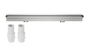 SucceBuy Waterfall Pool Fountain Stainless Steel Pipe Connector Spillway Garden Outdoor Pond Rectangular Swimming Pool Fountain