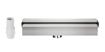 SucceBuy Waterfall Pool Fountain Stainless Steel Pipe Connector Spillway Garden Outdoor Pond Rectangular Swimming Pool Fountain