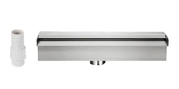 SucceBuy Waterfall Pool Fountain Stainless Steel Pipe Connector Spillway Garden Outdoor Pond Rectangular Swimming Pool Fountain